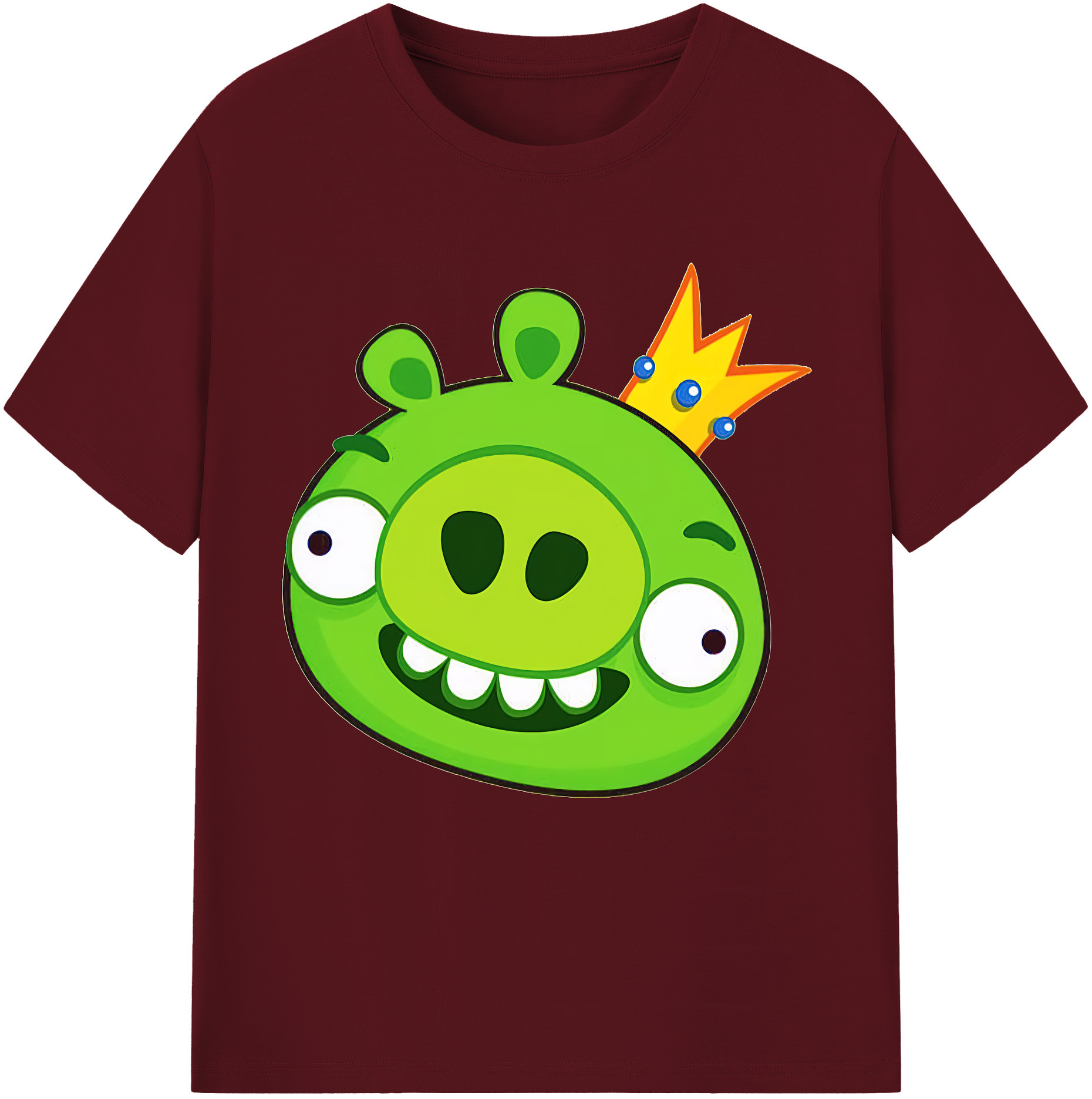 （画像用） Angry Birds アングリーバード 綿100％半袖Tシャツ（フロントプリント）
